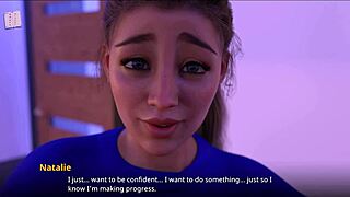 Natalie flaunts her amazing big boobs intensely in WVM 209