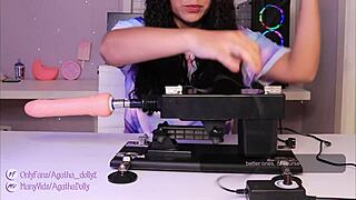 Unboxing My New Sex Machine - Agatha Dolly Tests Speeds In Doggy Style!