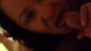 anna maria gives retro bj to hubby with big tits 😍