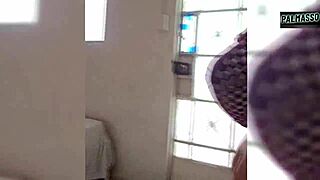 married woman with hairy pussy finds lover on the street for motel sex.