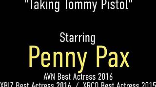 horny penny pax licks cum after mouth and pussy banging