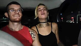 Gay couple engages in bareback sex with monster cocks inside the uber.
