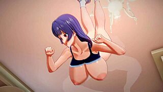 i'm moaning with aki nijou's big tits bouncing in hentai