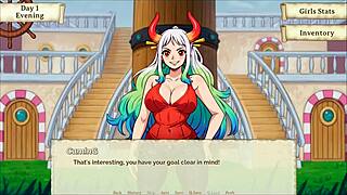 lusty buccaneers nami exposes naked body!