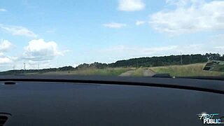 Young Wendy Moon Deepthroats and Gets Fucked in Public