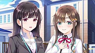 Secret kiss turns sweet in bed, fingering each other 😘