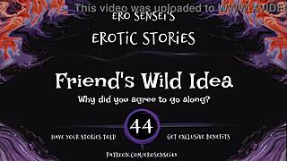 Friends' wild idea! Erotic audio for women, POV masturbation leading to orgasm!