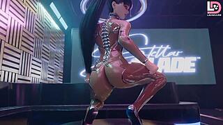 eve stellar blade and yorha 2b from nier automata get into some wild action in this compilation with sound.