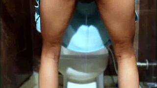 Yo, check this sexy teen 18+ getting pounded doggystyle in a wild bathroom scene. Her pussy took a hard hit with cum everywhere!