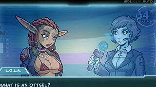 In star channel 34 part 89, the sexy brunette with big tits engages in hentai action with the redhead.