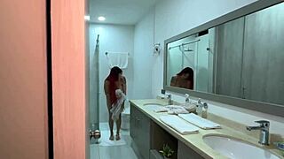 I Cant Resist My Step Sisters Red Haired Friend Bathing