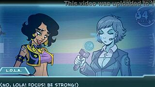 In star channel 34 part 89, the sexy brunette with big tits engages in hentai action with the redhead.