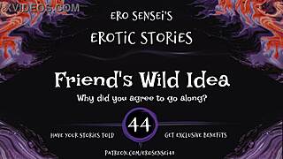 Friends' wild idea! Erotic audio for women, POV masturbation leading to orgasm!