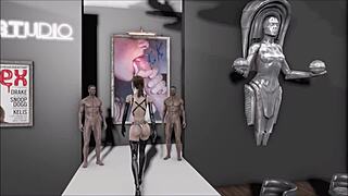 fallout 4 fashion number 202 features cartoon brunette teen in hentai fucking scenes