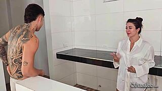 Danner Mendez Fucks Latina Milf In Kitchen! Silvana Lee