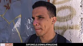 straight latino tricked into riding big uncut dick for cash first time