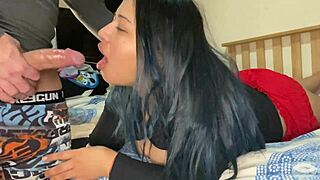 Filipina milf eagerly performs blowjob and oral leading to cumshot in scandalous encounter