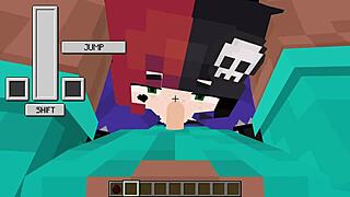 Stepsister sucks dick while fingering wet pussy