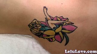 Can You Handle Lelu Love's Tattoo Tease Leading To Cumshot?