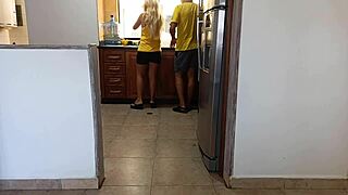 behind my stepmom's back, i fuck her husband secretly