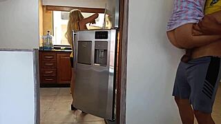 behind my stepmom's back, i fuck her husband secretly