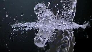 Japanese shaved housewife craves creamy filling in wild amateur action