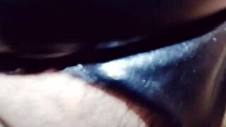 latina pornstar in lingerie does video call while getting ass licked and fucked in front of follower