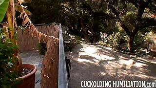 I take the big black cock like a slut in this femdom scene