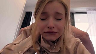 Watch This Cute Teen In Lingerie Get Her Tight Pussy And Ass Fucked Hard!