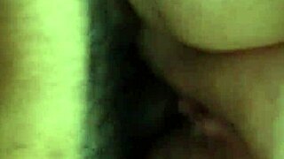 contrasting the submissive bbw slut's squirting with interracial fucking and cum