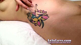 Can You Handle Lelu Love's Tattoo Tease Leading To Cumshot?