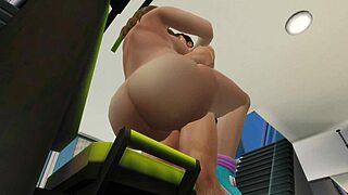 my curvy girlfriend rode and sucked dick at the gym, her fat ass bouncing during sexercise.