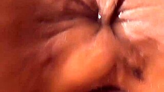 Pov view of dripping creampie in shaved pussy after homemade fuck