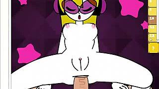 mc adore gets anal creampie in rhythm heaven?