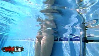 young spanish babe africa irujo sucks black cock at pool then gets fucked in bed