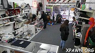 amateur babe gets shown the back room for screwing