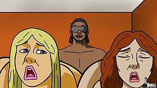 so this arab milf is roleplaying with a big black cock, getting her ass pounded and all