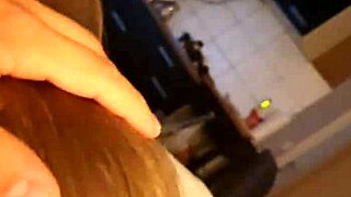 My german teen girlfriend gives deepthroat blowjob to my friend.