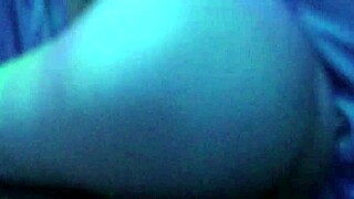 Skinny brunette enjoys big black cock and swallows