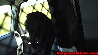 Hitching teen 18+ gets throatfucked by maledom master outdoors 😈