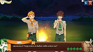 GAME FRIENDS CAMP EPISODE 3: HIKING IN THE FOREST WITH RUSSIAN VOICE ACTING