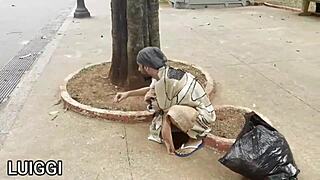 i suck that homeless guy's huge cock so good