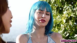 hey, ever seen nicole doshi and jewelz blu in outdoor lesbian action?