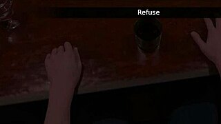 Bar story hangover with femdom licking and assfucking