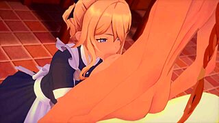 maids jean genshin impact in a group setting