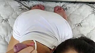 Muito Calor Em Casa E A Debora Quis Fazer Um Boquete Garganta Profunda E Foder De Quatro Ao Ar Livre