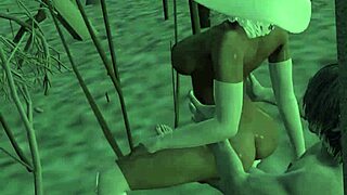 white queen fucks snow elf in 3d