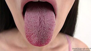 Erotic Asian Tongue Fetish Under Skirt Balloon