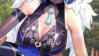 Yelan In Sexy Hentai Stockings!