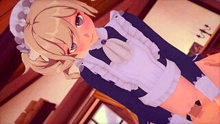 maids jean genshin impact in a group setting